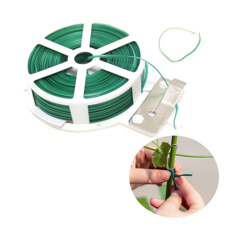 VIMOA Garden Twine 164 Feet Garden Twist Ties with Cutter for Plants, Vines and Wrapping Cords Christmas Tree Tie - Image 1
